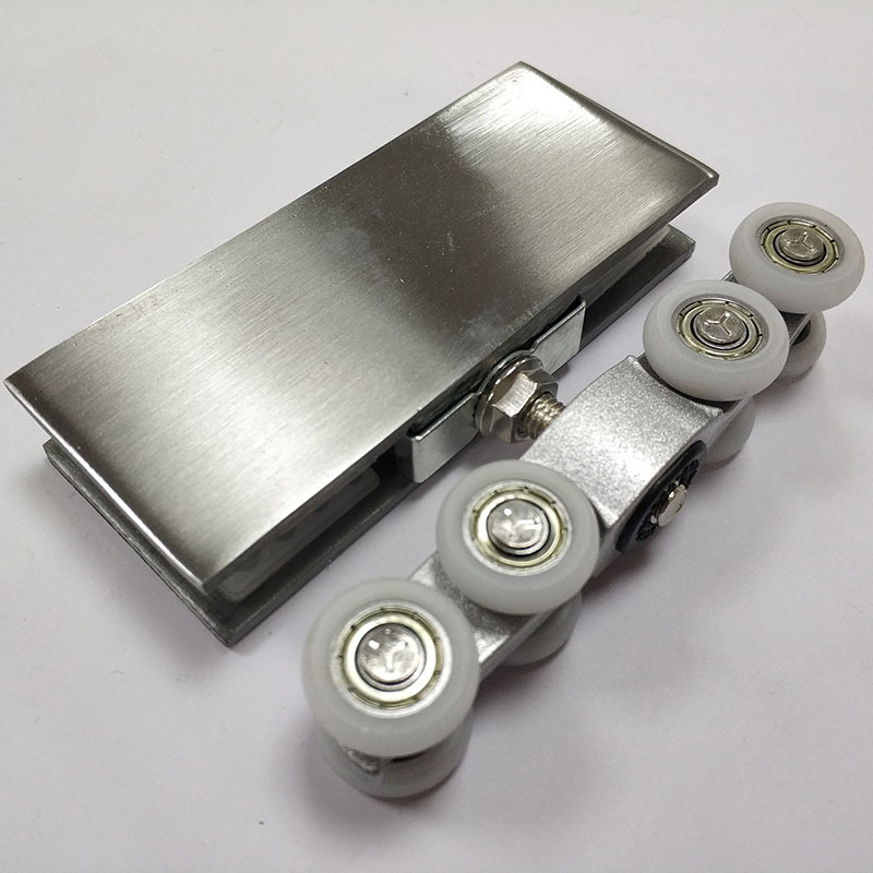 铁拉丝玻璃门8轮吊轮 趟门吊滑轮 静音吊轨滑轮 坚固耐用