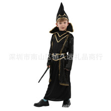 万圣节服装男儿童哈利波特魔术师舞会演出服魔法师化装舞会扮演服