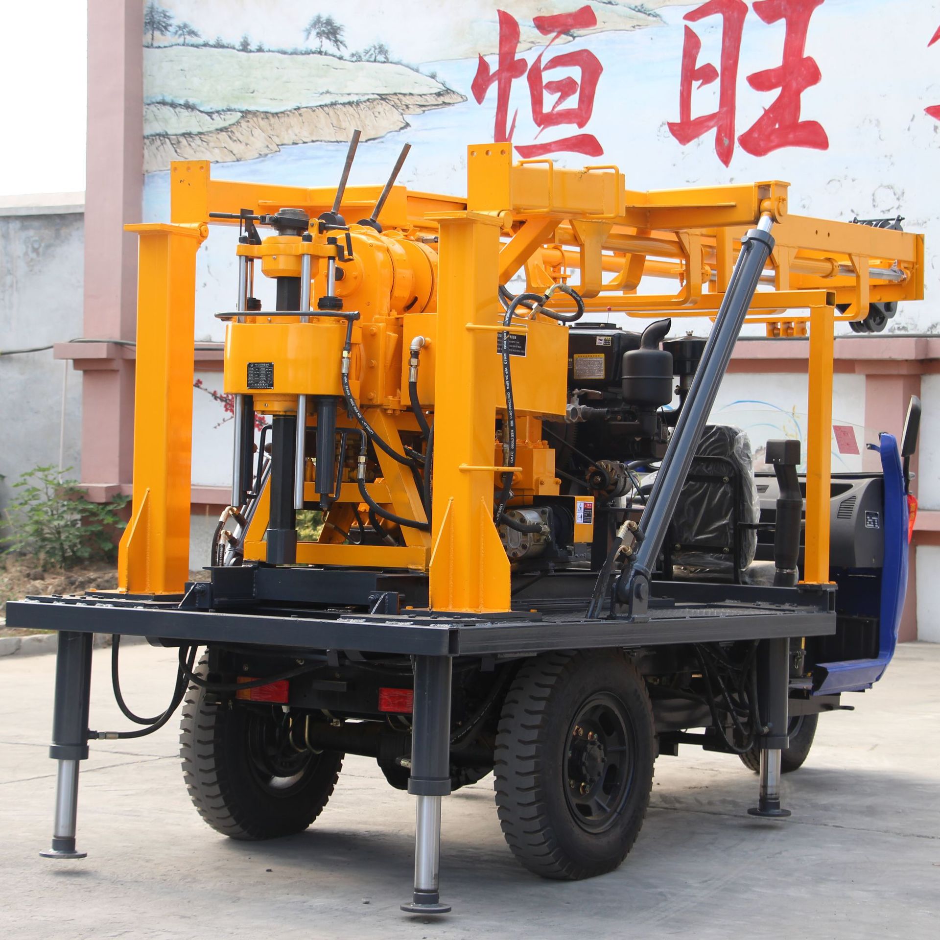 厂家现货回转式水井钻机 水文地质勘探取芯钻机 恒旺液压打井机