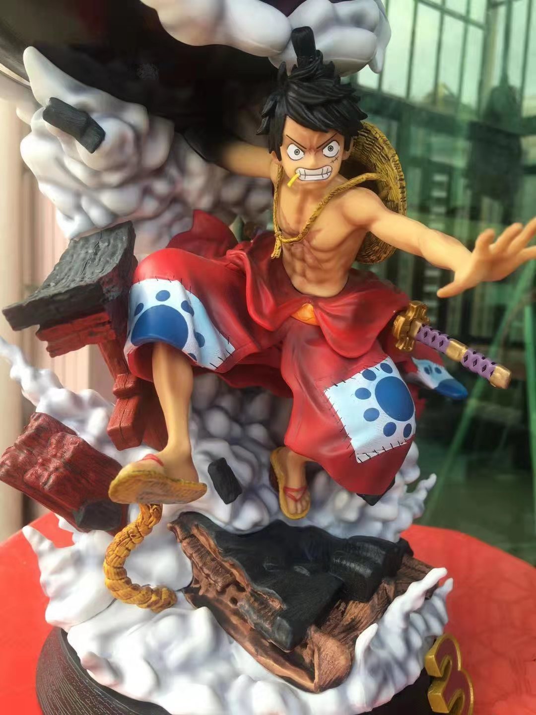 国产盒装 海贼 航海 和服 三档路飞 1/6 和之国 gk雕像 两色可选