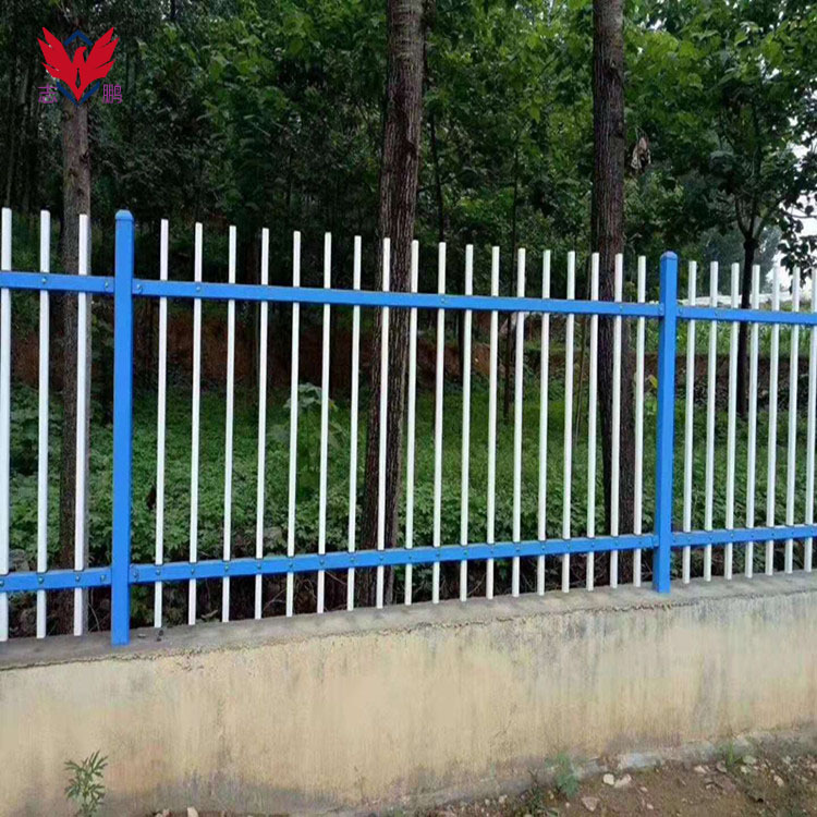 厂家供货锌钢围墙庭院护栏 小区防爬隔离栅栏 可定制铁艺围栏