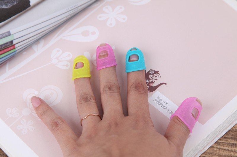 diy手工皮艺工具 橡胶防滑拔针指套 点钞指套3种规格可选