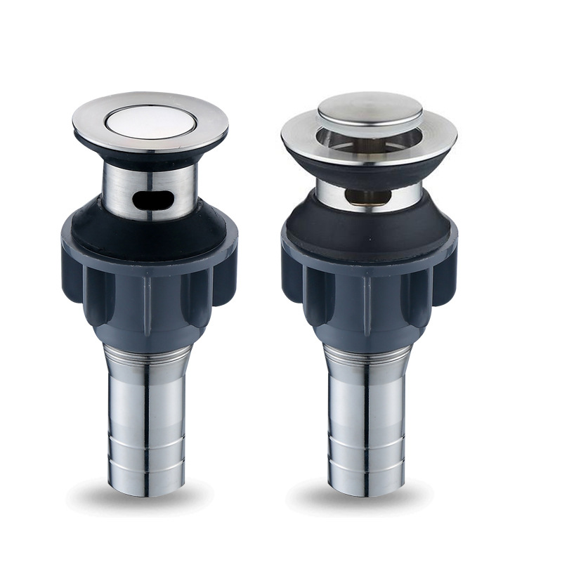 免打胶洗脸盆面盆304不锈钢下水器台盆洗手池下水管排水配件