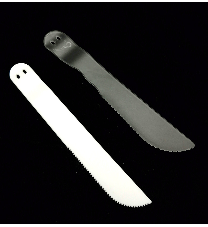 厂家直销塑料笑脸刀 一次性切刀 切生日蛋糕直刀 一次性餐具定制