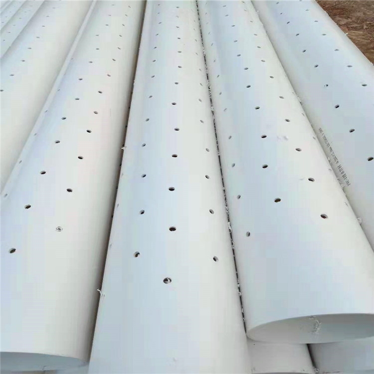 110pvc实壁打孔渗水管110透水pvc花管