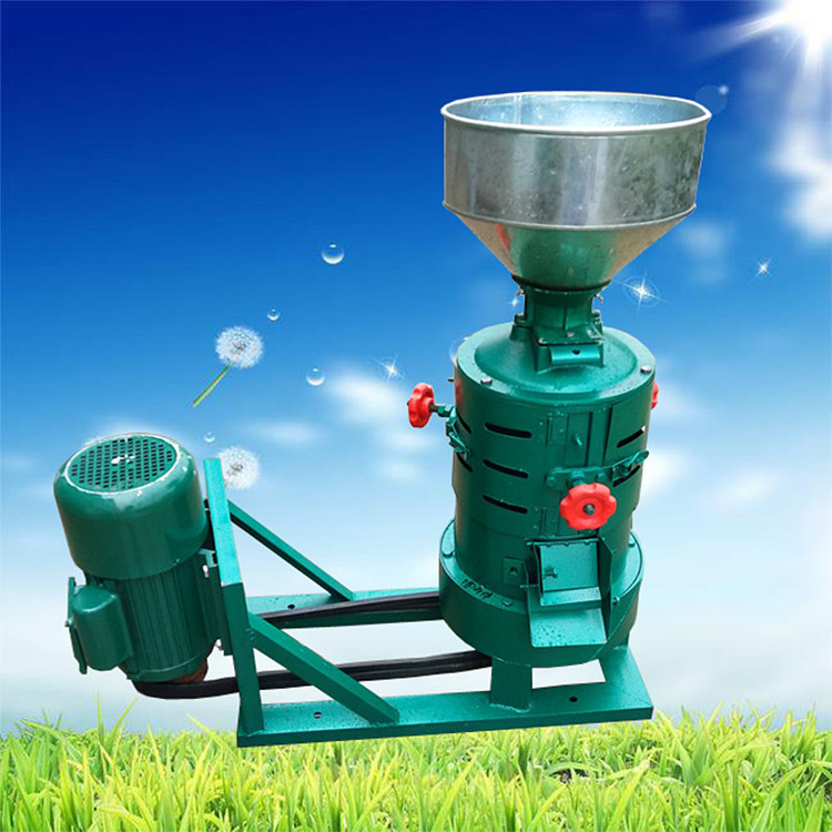 家用多功能粮食磕皮碾米机 中小型立式水稻磕皮机小米加工磨米机