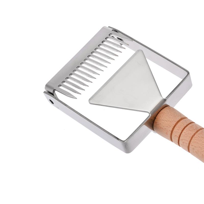 跨境电商供应养蜂割蜜叉 针式割蜜刀 平衡割蜜叉 蜂箱巢框专用