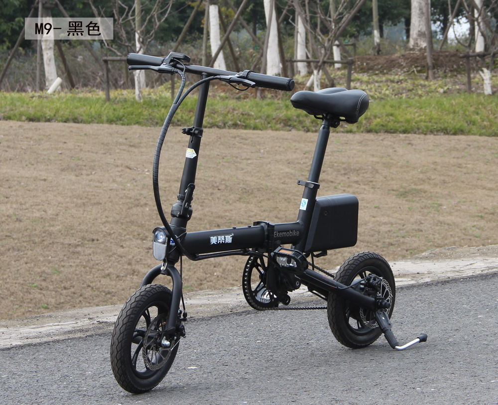 出口m9小型锂电车 折叠电动车生产厂家迷你锂电池轻便电瓶车 成人