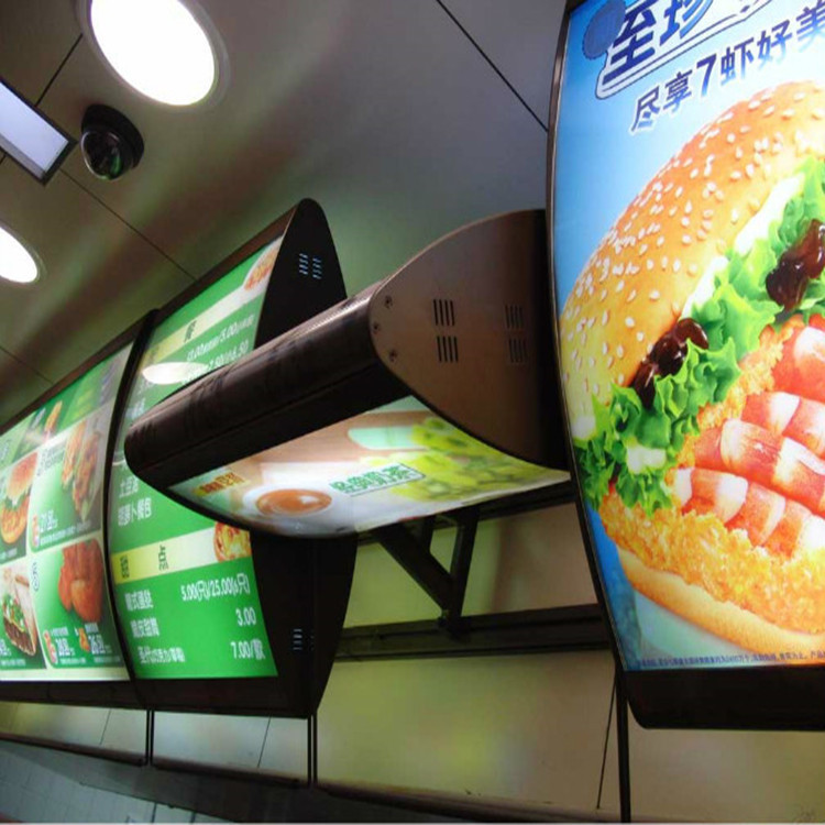 肯德基餐饮点餐灯led定做弧形灯箱广告牌箱奶茶汉堡单面价目表