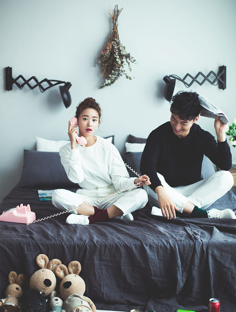 2019新款影楼主题服装居家情侣装韩版拍照写真工作室摄影旅拍便装