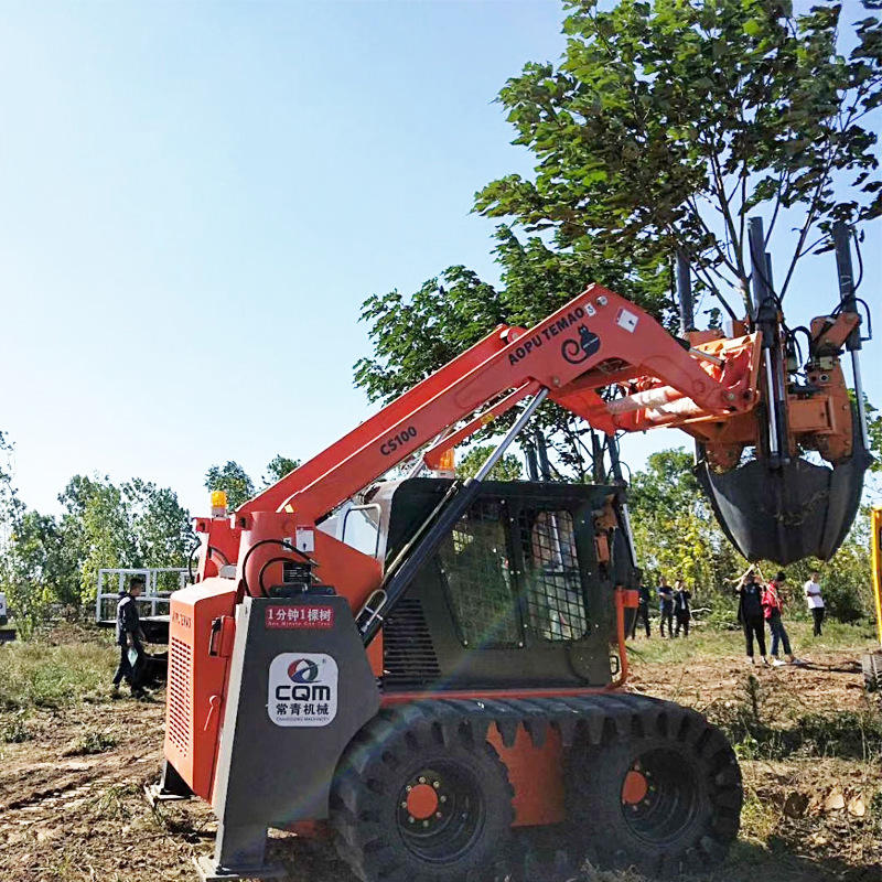 常青机械移树机 挖树根树墩机 可移栽50-120cm土球树木 成活率高