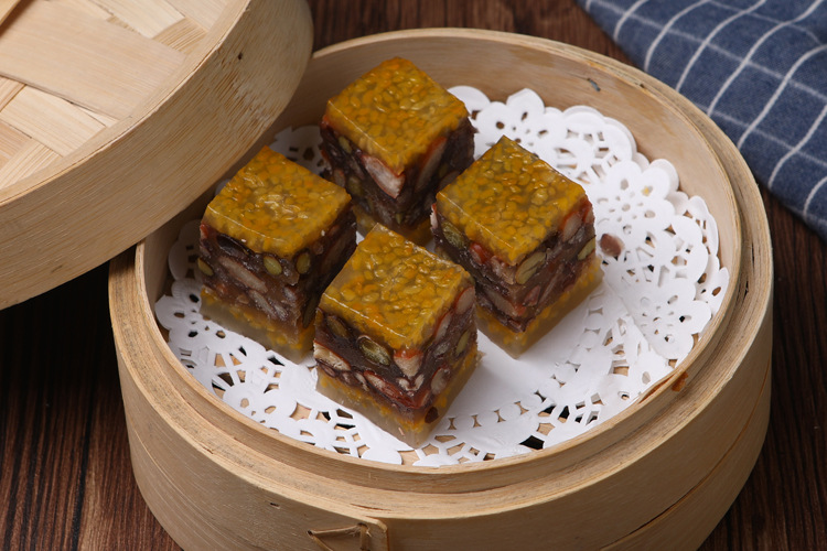 杂粮糕粗粮糕五豆糕软糕松糕广式早茶广东酒楼点心12个共500g