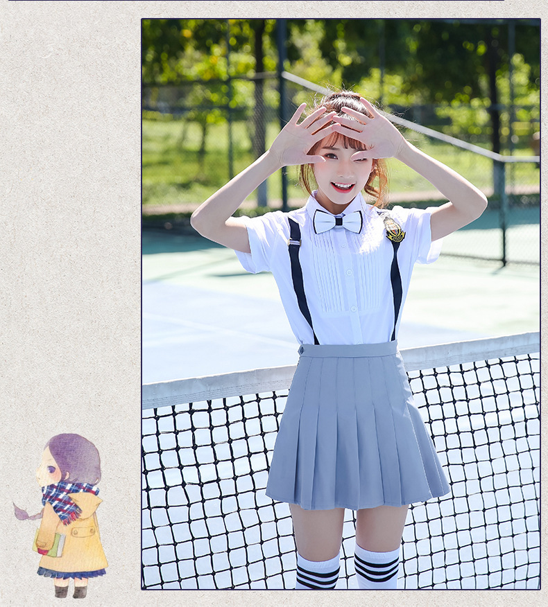 【加毕业】校服十分学生现货新款背带裙装整单学院风制服定制批发