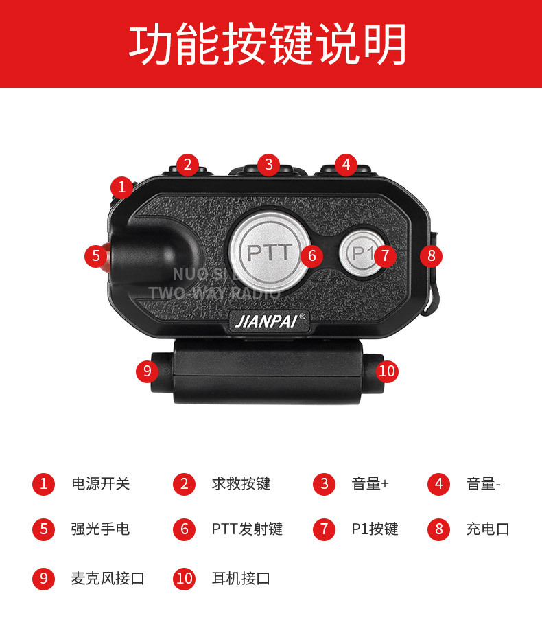 维迈通v8摩托车头盔耳机蓝牙耳麦对讲适配器防水无线头盔对讲机器