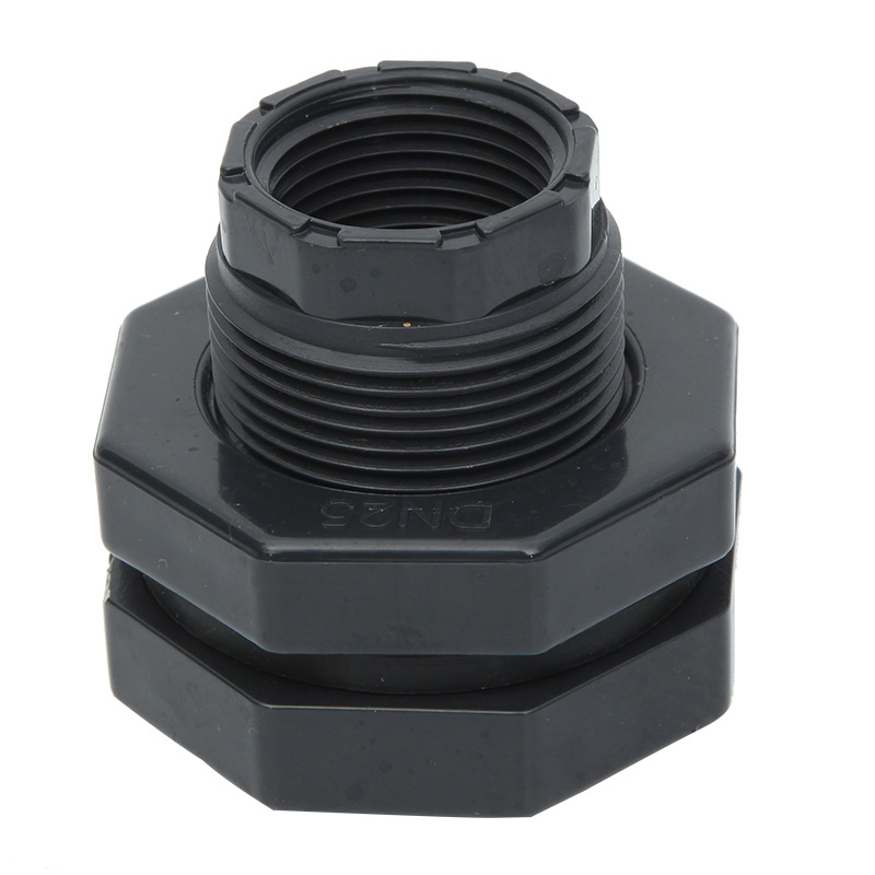 upvc水箱接头塑胶容器接头水箱适配器塑料卡套pvc桶接口工业管件