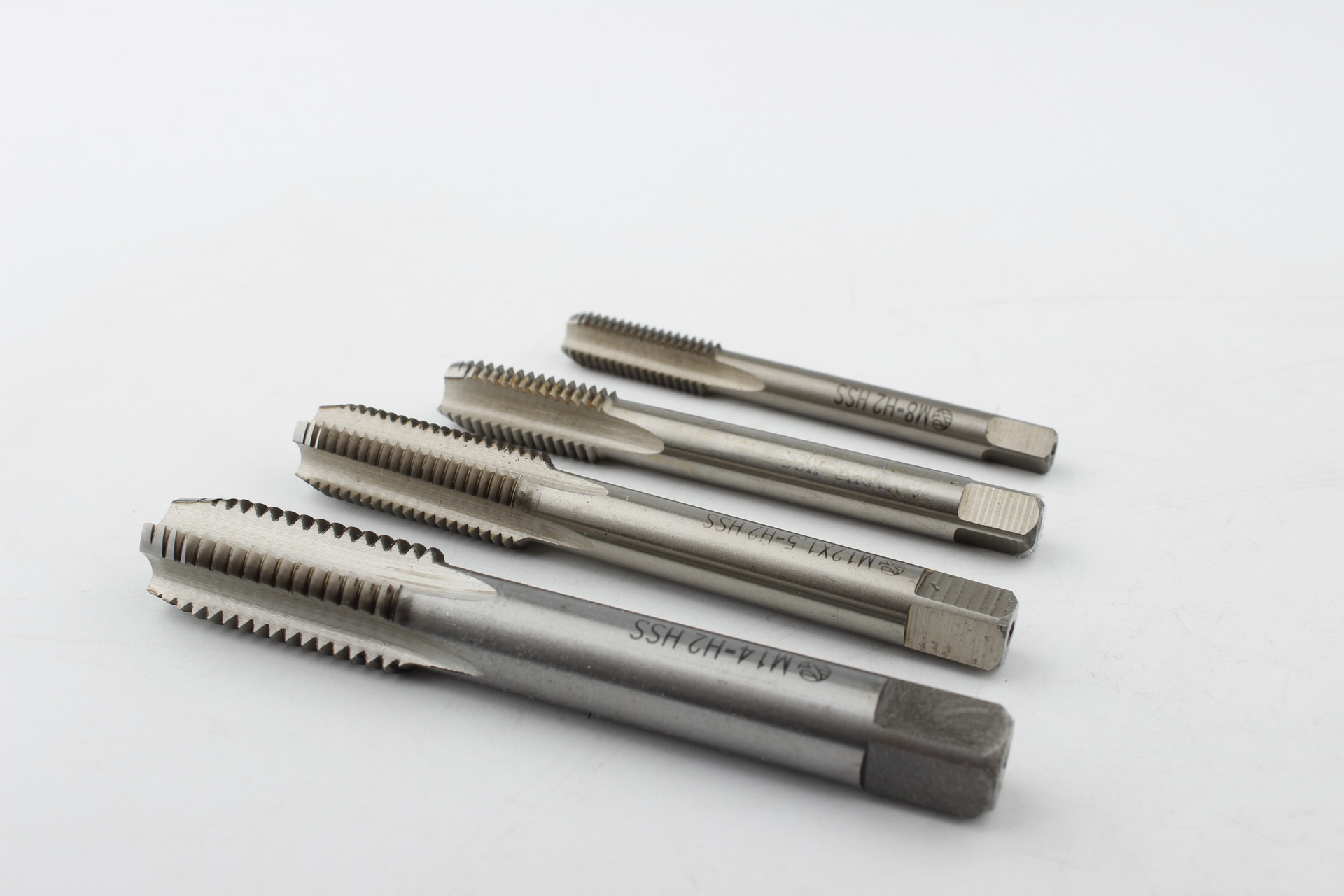 hss机用丝锥 螺纹螺旋尖平丝攻高速钢不锈钢铝材攻丝工具m3-m22