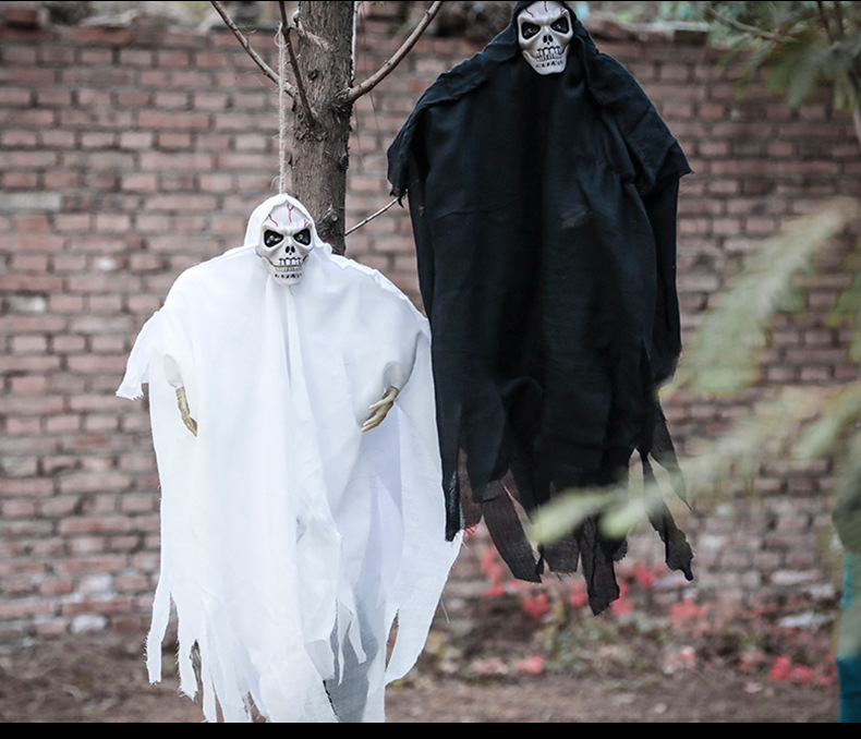 厂家直销发光带音乐吊死鬼 逼真仿生整蛊搞怪笼鬼头吊死鬼玩具