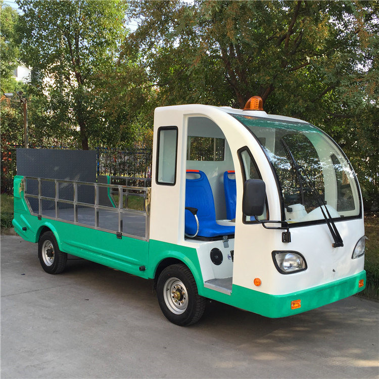 驾驶室封闭电动环卫车 垃圾桶短驳运输电瓶车 6桶8桶驳运车