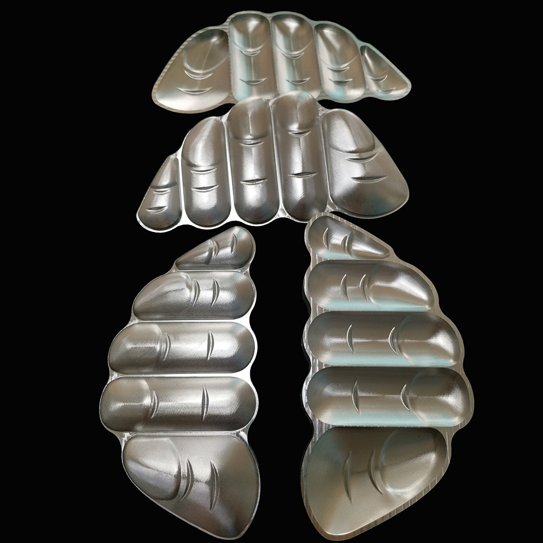 定制手指形上下凹凸天地模cnc精密雕刻铝制高频烫金模模具雕刻厂