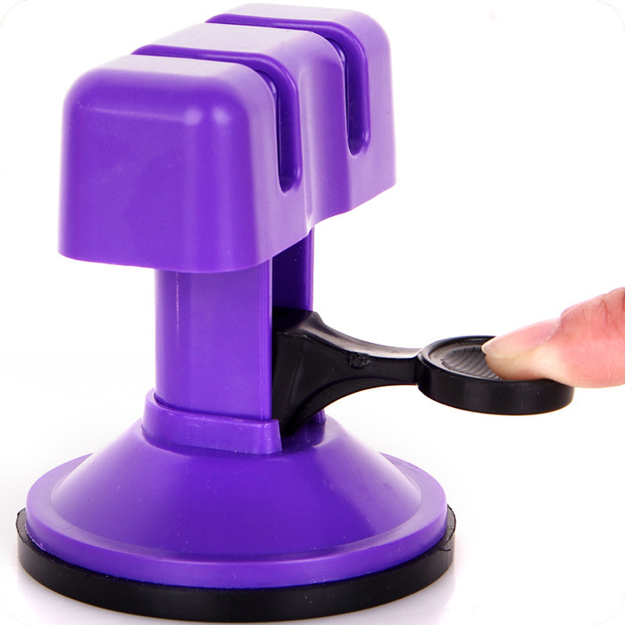 Household Double-Headed Suction Cup Sharpening Stone Simple Quick Sharpener Suction Cup Fixed