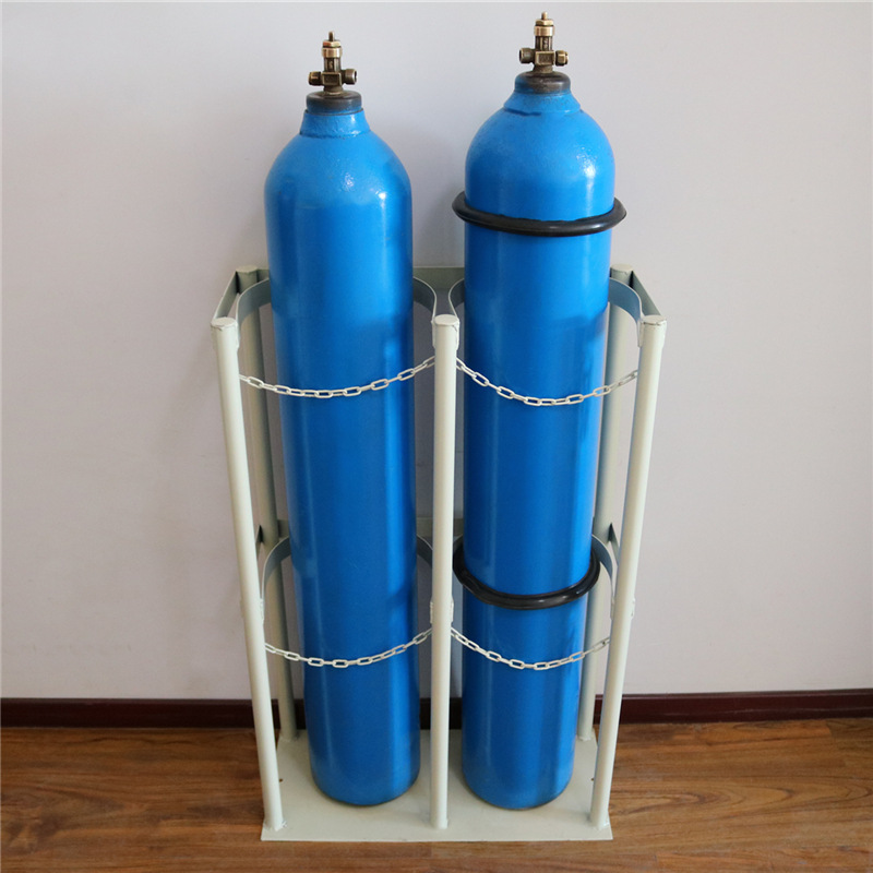 0成交290台实验室气瓶固定支架氧气乙炔瓶防倾倒装置标气瓶可移动钢瓶