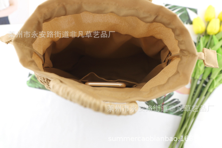 厂价新款纸绳手提包草编包时尚休闲编织包沙滩包女包一件代发