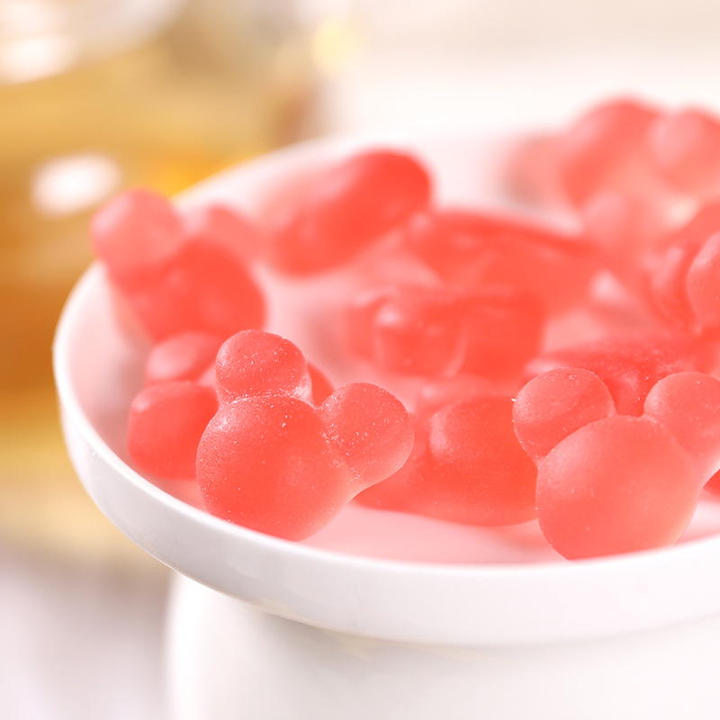 日本进口 uha悠哈味觉糖 米奇头型草莓软糖30gqq软糖 行货