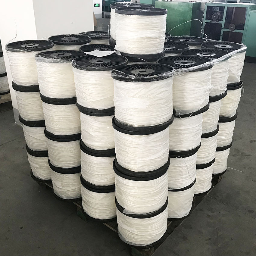 供应pet涤纶线 聚酯塑钢线 温室大棚 替代钢丝线 2.2mm*10kg透明