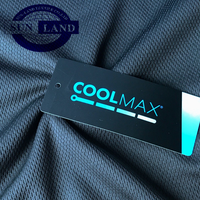 申请coolmax新版吊牌 全涤速干鸟眼网布