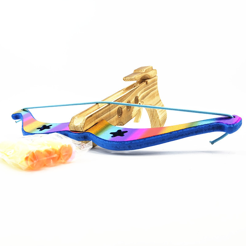 木制儿童玩具弩eva软弹吸盘弩泡沫弹射击射箭玩具 无杀伤力带箭靶