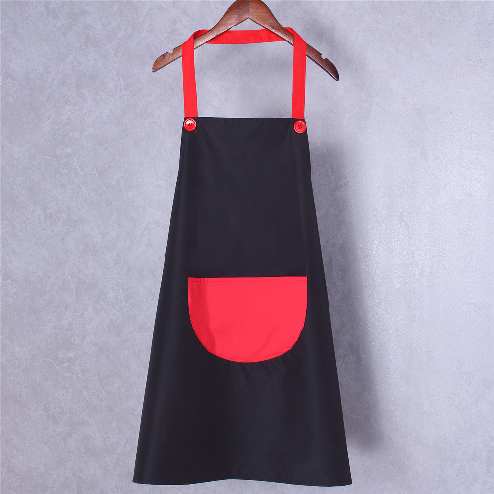 广告围裙免费印logo 美甲厨房围裙咖啡店工作服h型双肩带围裙