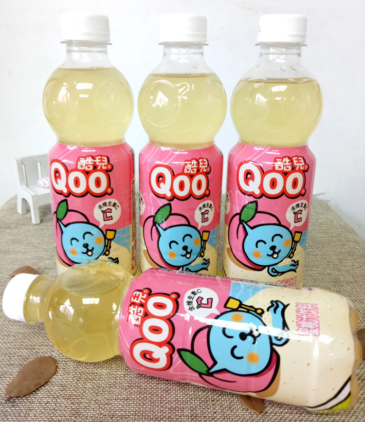 批发团购酷儿蜜桃汁饮料450ml*12瓶整箱可口可乐出品江浙沪皖包邮