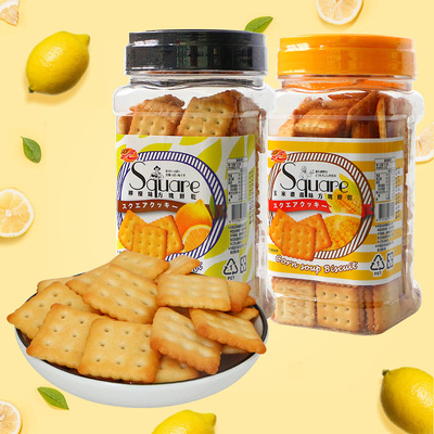进口饼干_台湾ssy方块状饼干330克瓶装柠檬味2019爆款微商一件代发