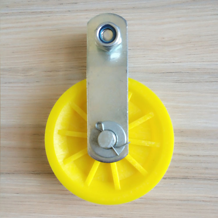 养殖水线温室大棚配件 塑料滑轮 放风口专用小滑轮 吊轮