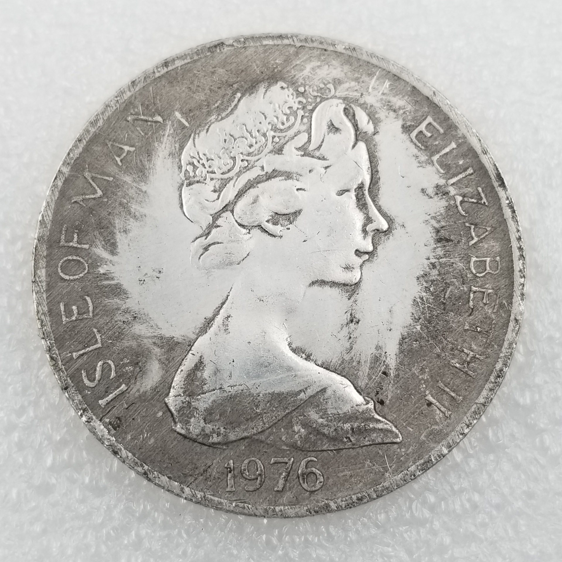 仿古工艺品1976英国伊丽莎白二世做旧银元银圆批发#017