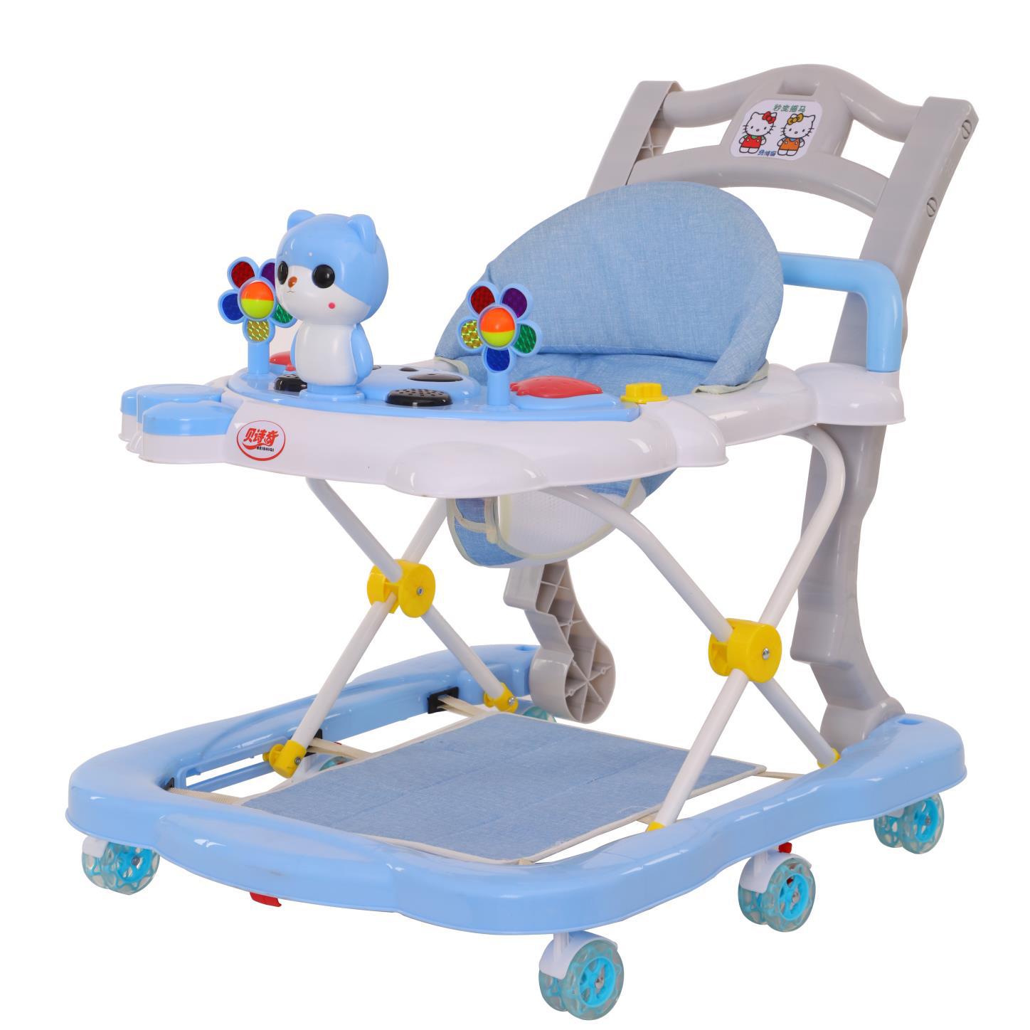 厂家直销儿童学步车6-18个月宝宝防侧翻多功能婴儿助步车带音乐