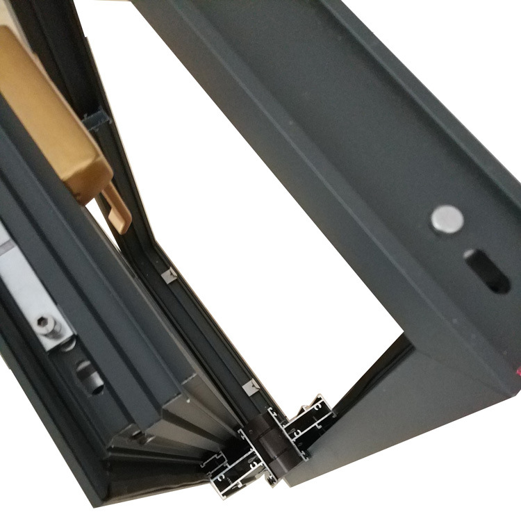 工厂直供应铝合金窗50中悬窗转轴中悬合页五金件断桥铝合金窗