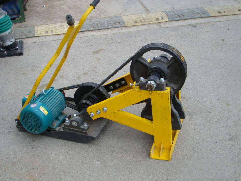 406080加重型蛙式打夯机3kw铜线电机手扶地基夯土机路面夯实机