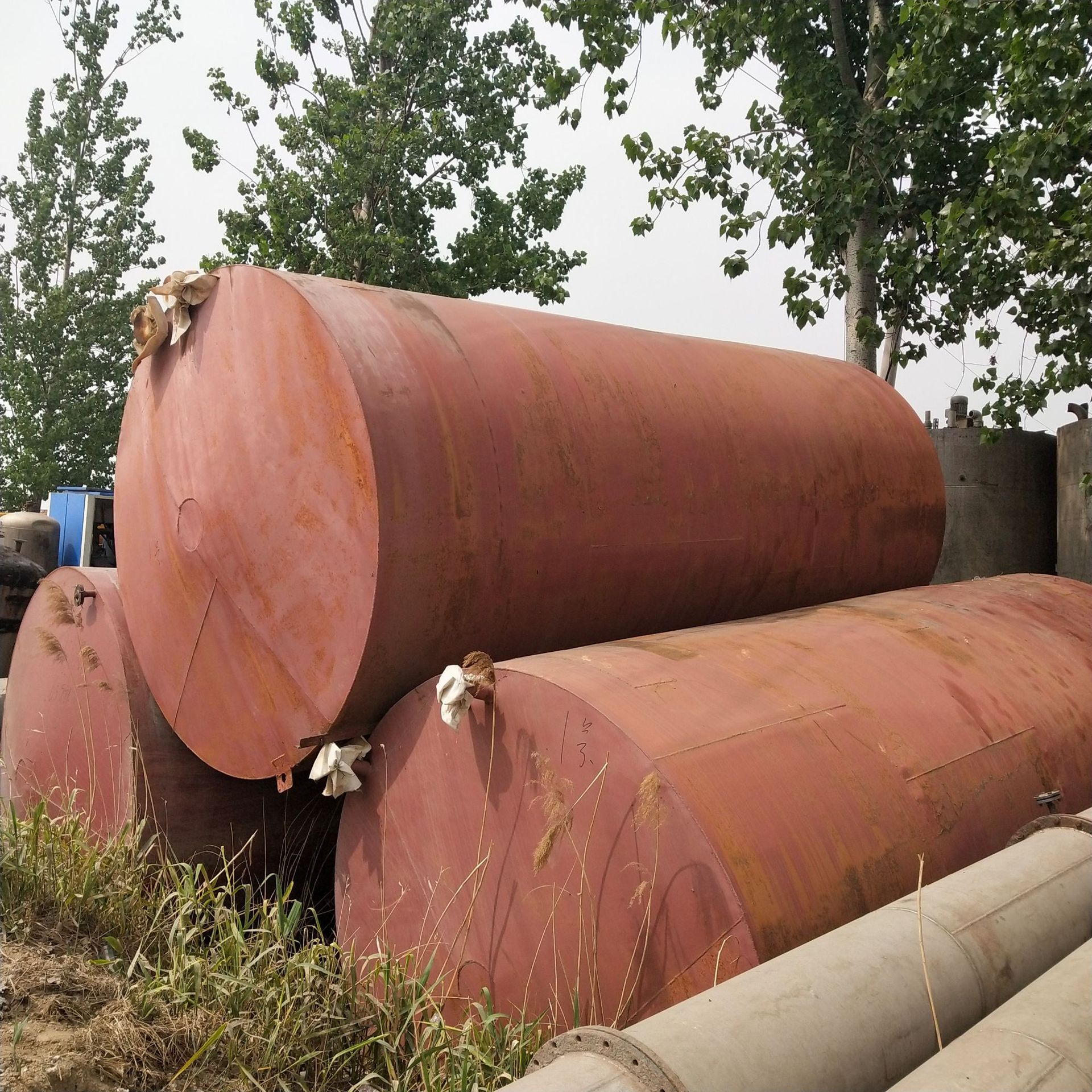 出售30吨二手油罐 碳钢储罐 二手50吨卧式铁罐 地埋罐 储油罐