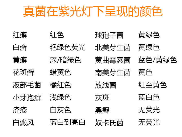 荧光剂检测笔婴儿紫光灯伍德氏猫藓灯专用验钞紫外线测试手电筒