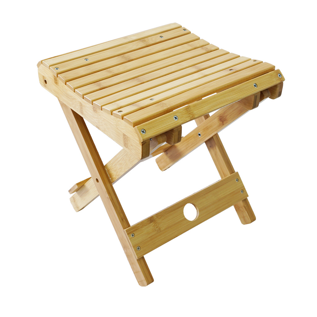 竹制折叠椅 钓鱼凳浴室凳换鞋凳置物架创意便携儿童椅 厂家直销