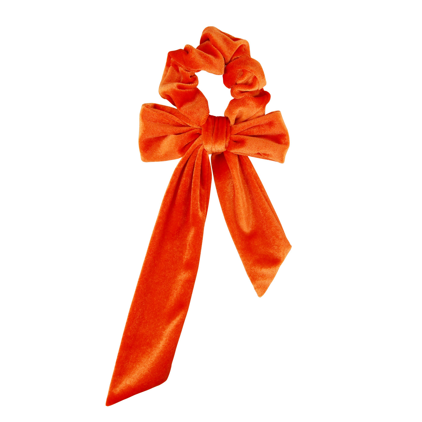 新款天鹅绒复古发圈头花 时尚飘带蝴蝶结大款发饰头花