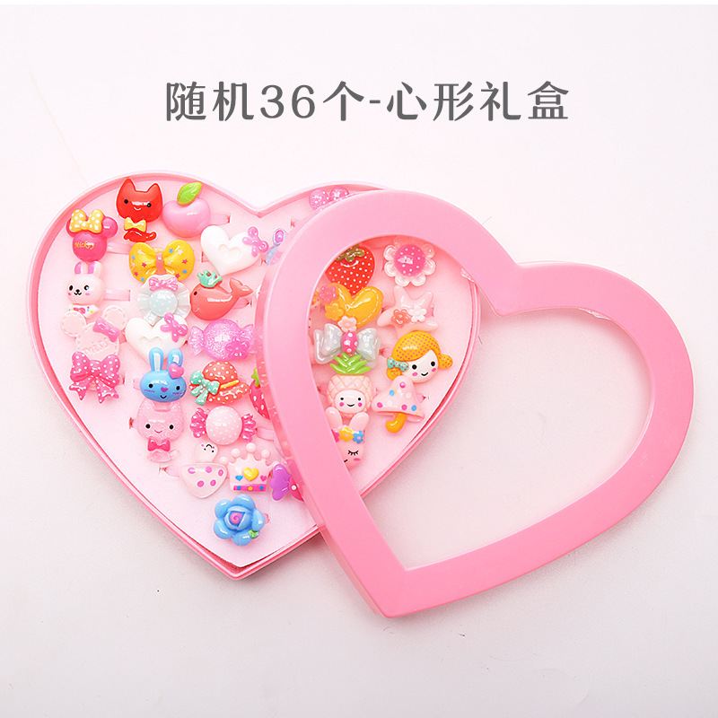 Children's Ring Ring Baby Girls Jewelry Jewelry Box Toy Cartoon Plastic Ring Small Ring Gift Kindergarten