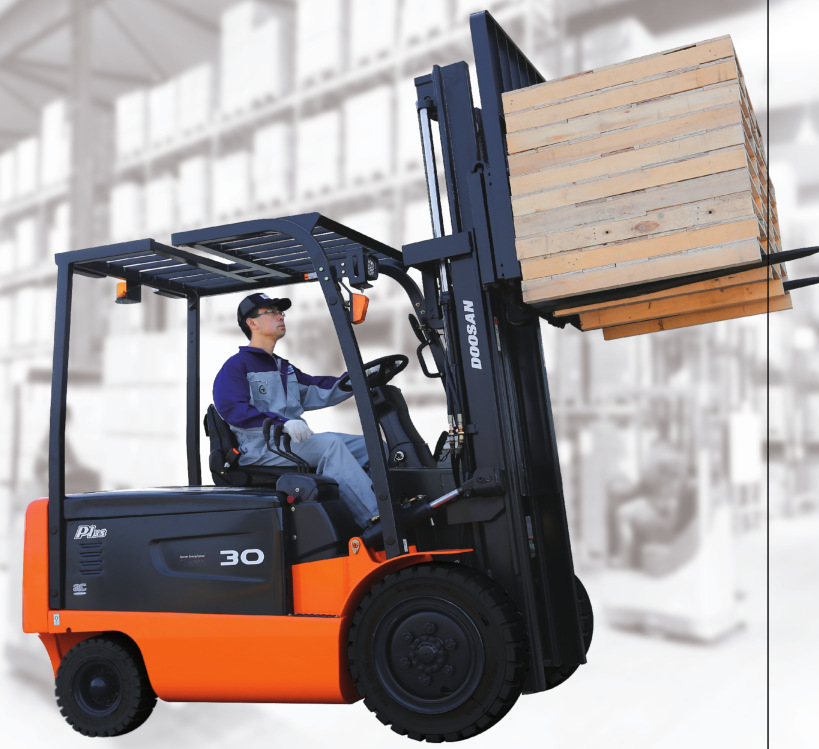 电动平衡重式叉车斗山叉车3吨厂库搬运车 负荷传感全液压转向系统