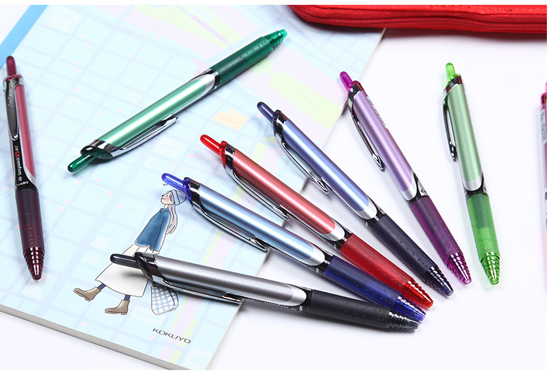 百乐按动中性笔bxrt-v5按动v5彩色按动中性笔针管水笔签字笔 批发