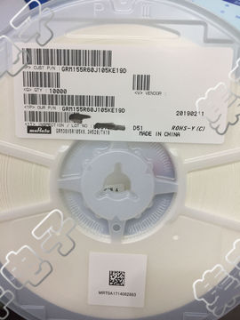 贴片村田电容 0402(1005) 105k 1uf 6.3v 10% 实物拍摄