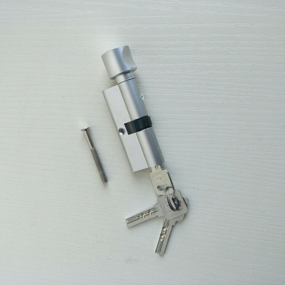 太空铝雅白小70锁芯铝合金锁头锁具配件室内门执手锁锁芯