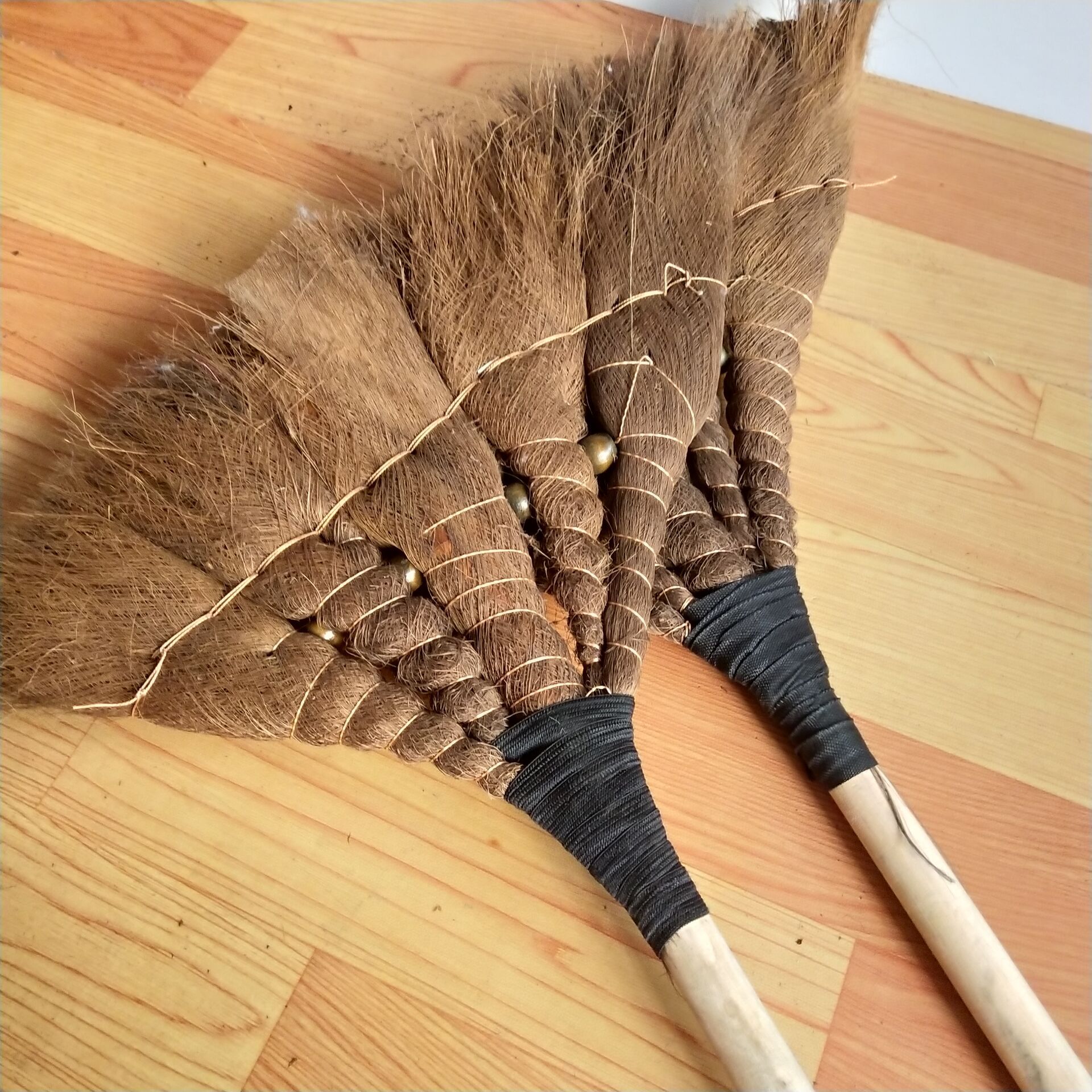 棕毛扫把鬃毛扫把单个棕扫把 手工编软毛扫把地板扫帚家用扫把