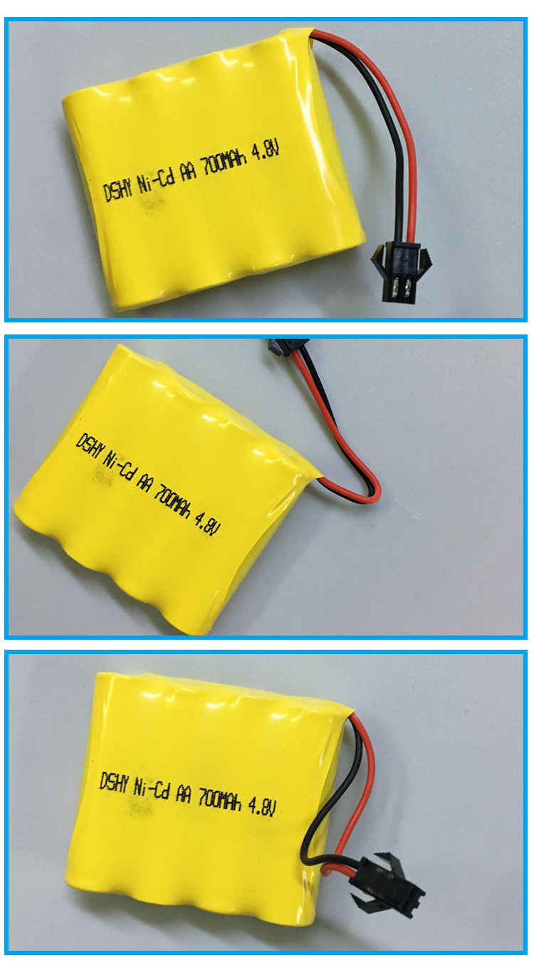 8v玩具遥控车机器人充电电池组4.8v sm接头五号电池组