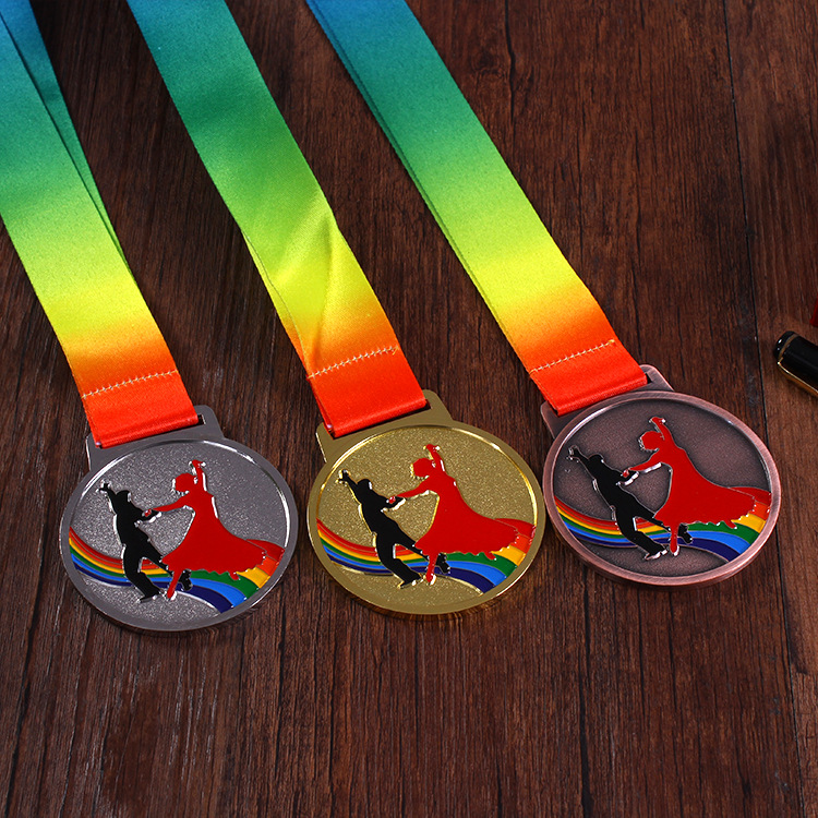 厂家批发奖牌 学校运动会赛事金属徽章 通用压铸金属奖牌胸牌定制